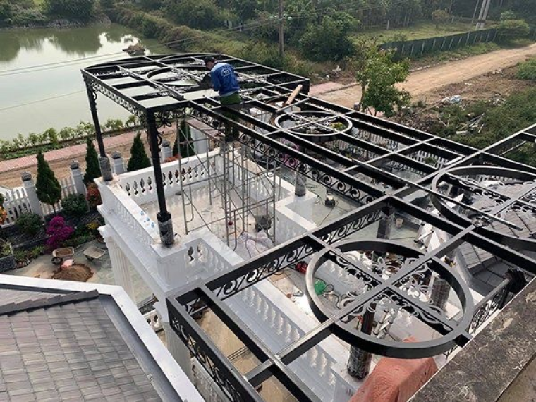 MÁI KÍNH SẮT MỸ THUẬT